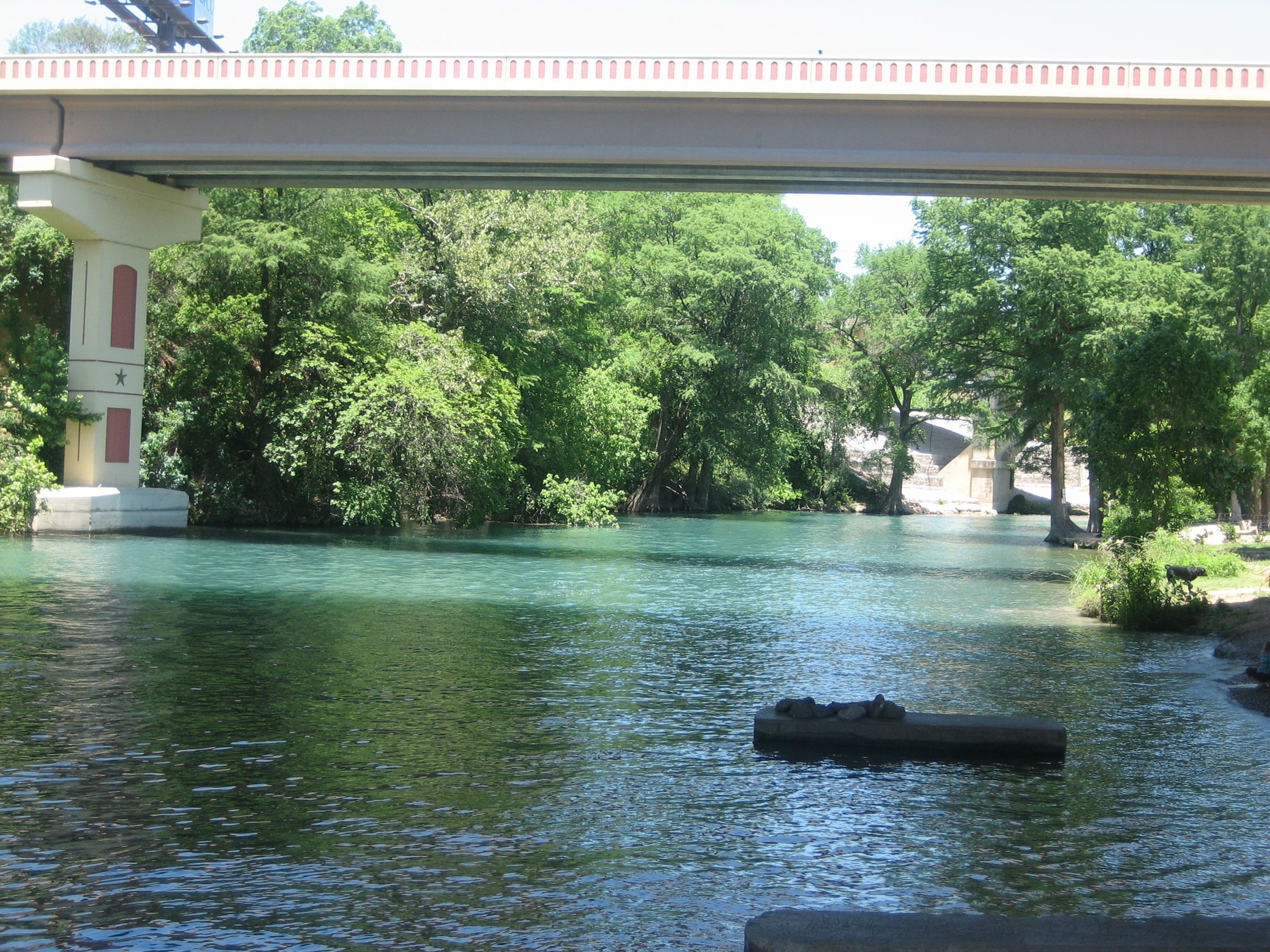 Guadalupe River flowing through New Braunfels